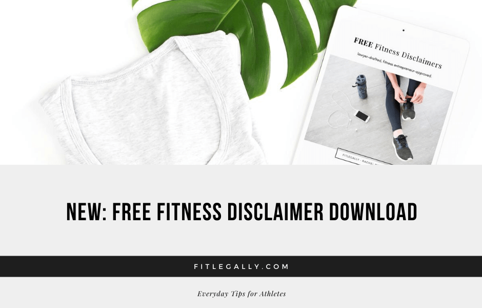 Exercise Disclaimer Template NEW: Free Fitness Disclaimer Download – FitLegally®