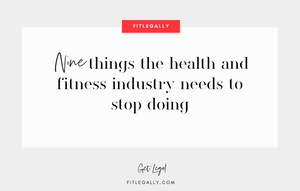 9 things the health and fitness industry needs to stop doing